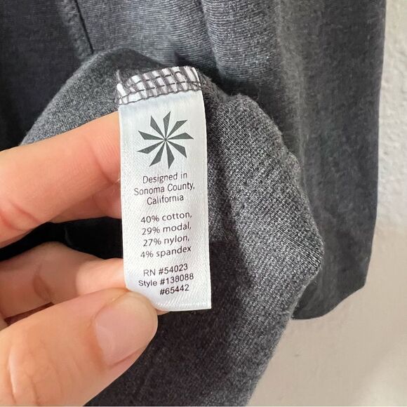 Athleta Illusion Ponte Knit Long Sleeve Dress Size Large in Gray - Picture 10 of 10